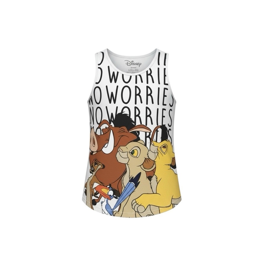 Disney Lion King Hakuna Matata Simba Timon‎ Pumbaa Tank Top Girls Size L (11-13)